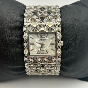 Massini Mother Pearl Square Dial Women’s Fashion Watch New Battery